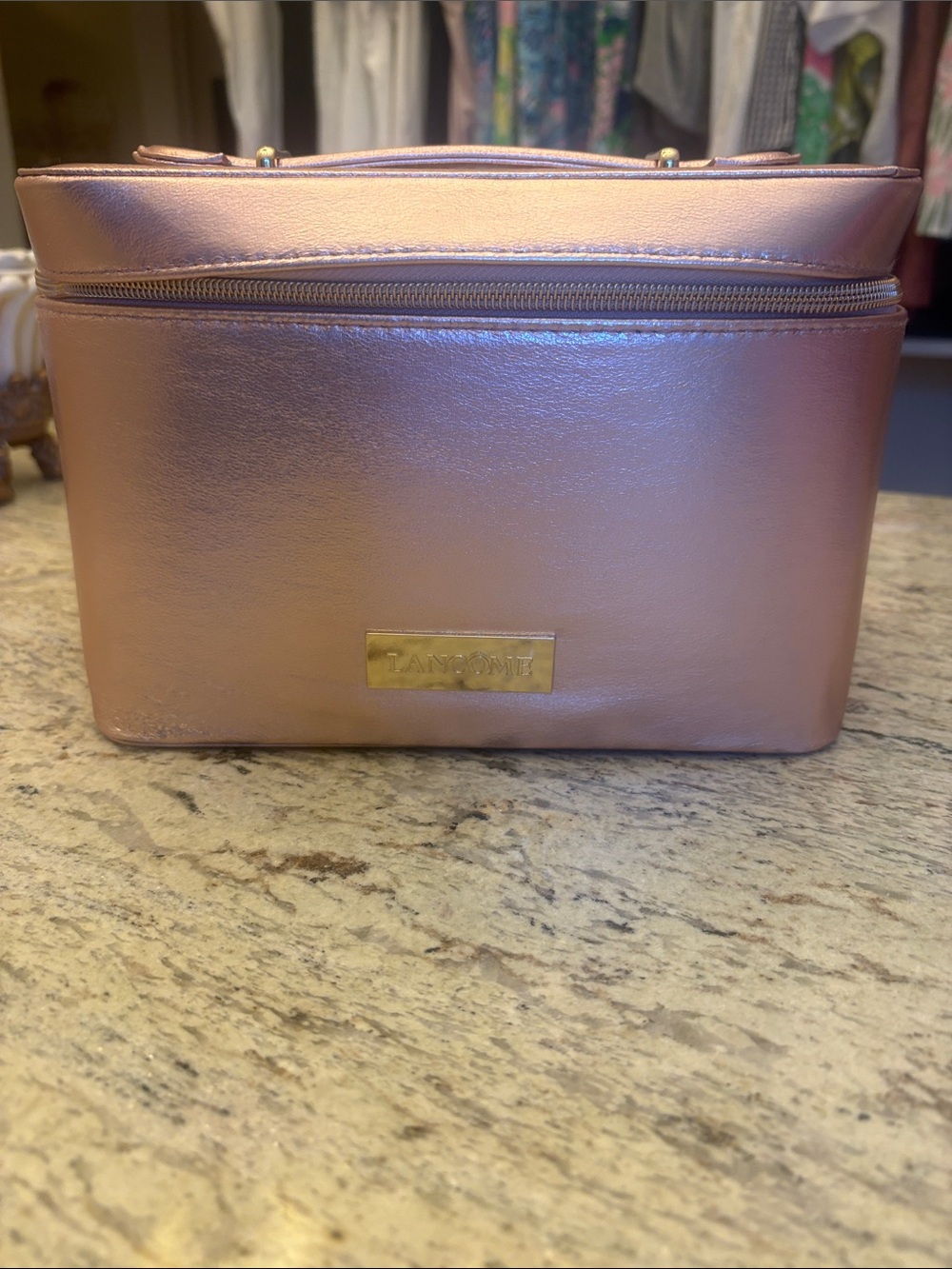 Lancôme Rose Gold Cosmetic Train Case